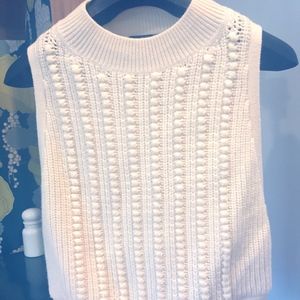 Club Monaco Cropped Sweater Vest Small